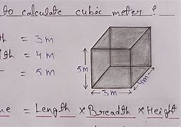 Image result for cubed meters volume