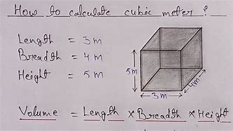 Image result for Volume Formula Cubic Meter