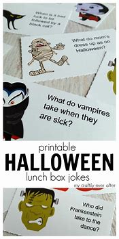 Image result for Halloween Lunch Box Jokes Printable