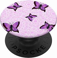 Image result for Pop Socket Purple Butterflies