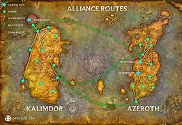 Image result for WoW Classic Travel Map