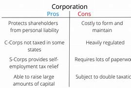 Image result for Corporation Pros and Cons