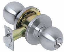 Image result for Door Knob with Push Button Lock