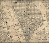 Image result for Vintage New York City Map