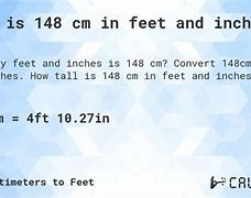 Image result for 148 Cm in Feet