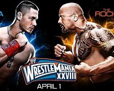 Image result for Rock vs John Cena in the Boxing Match