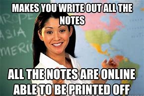 Image result for School Notes Meme