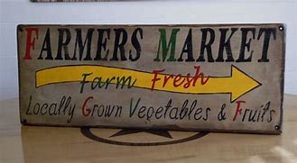 Image result for Farmers Market Vegetables Sign