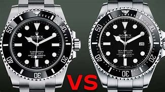 Image result for Rolex Sea Dweller vs Submariner