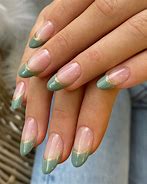 Image result for Green and White Nail Art