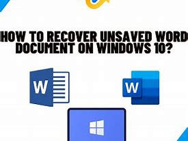 Image result for Recover Unsaved Word Document Windows 7