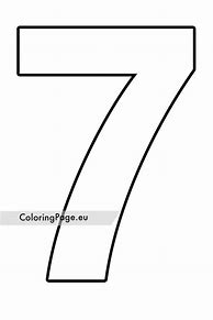 Image result for Free Printable Number 7 Template