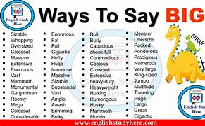Image result for Is Biggest a Word