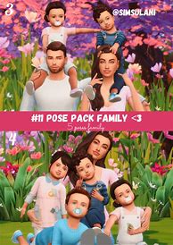 Image result for Sims 4 Family of 6 Poses