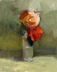 Image result for Red Flower Painting