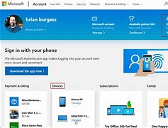 Image result for Microsoft Account Dashboard