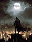 Image result for Looking Over Gotham City Batman