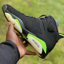 Image result for Jordan 6s Green and Black