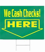 Image result for Check Cashing Signs
