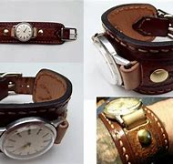 Image result for Tooled Leather Watch Bands