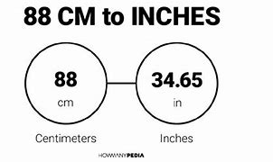 Image result for How Long Is 88 Centimeters