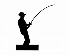 Image result for Man Fishing Silhouette Clip Art