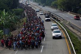 Image result for Central American Migrants Walking Together Photo