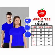 Image result for Apple Tee Size Chart