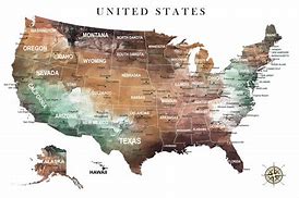 Image result for United States Map Wall Art