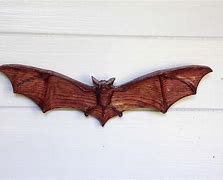 Image result for Halloween Bat Wood Carving
