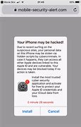Image result for Apple Security Warning Scam iPhone