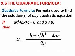 Image result for Big Bertha Formula Quadratic