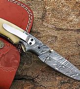 Image result for Damascus Pocket Knife