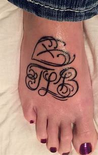 Image result for Creative Ways to Tattoo Kids Initials