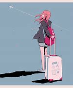 Image result for Anime Girl Suitcase