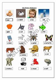 Image result for English Words Worksheets for Kids