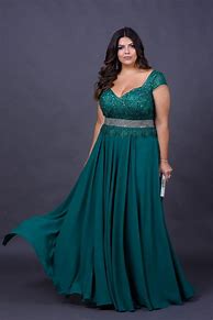 Image result for Vestidos Verde Esmeralda Plus Size
