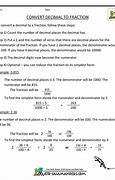 Image result for Convert Decimals to Fractions Notes