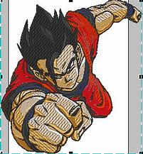 Image result for Goku Embroidery Pattern