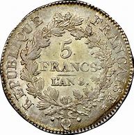 Image result for Value of 5 Francs