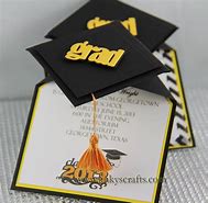 Image result for Handmade Graduation Cap Invitation