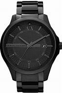 Image result for Men's Black Stainless Steel Watches