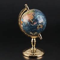 Image result for Globe with Stone Inlay