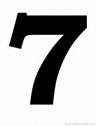 Image result for Number 7 Silhouette