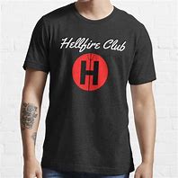 Image result for Hellfire Club Shirt Print Size