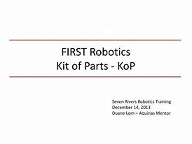 Image result for First Robotics Kit of Parts