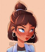 Image result for A Drawing of a Cartoon Girl