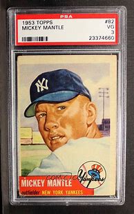 Image result for Mickey Mantle Baseball Card Topps 82