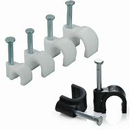 Image result for Round Metal Cable Clips