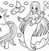 Image result for Coloring Pages for Kids Unicorn Mermaid